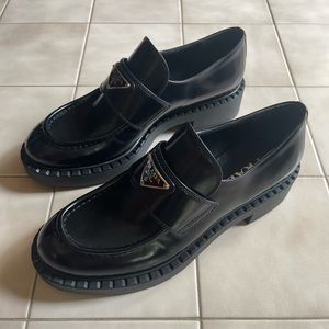 Prada Triangle Logo Loafer
